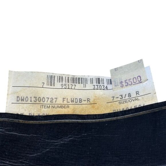 Vintage Dobbs Fifth Avenue Men's Black Fedora Hat Size 7 3/8 - Picture 5 of 11